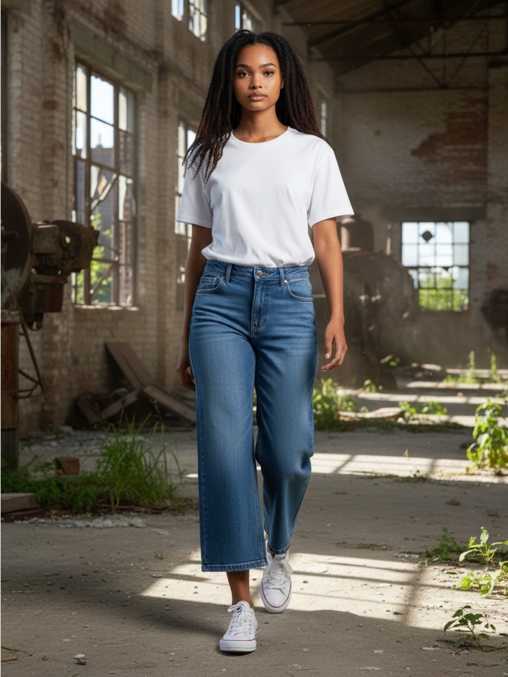 Ella Moss Capri Wide Leg Denim Jeans, Women's Size 6